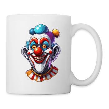 Clown / Zirkus / Fasching / Karneval / verspielt - Tasse - Weiß - Rechts