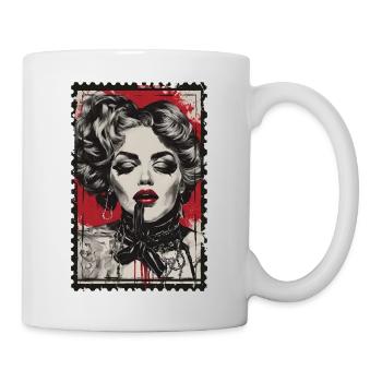 20s Woman Woman Face Burlesque Picture - Mug - white - Right