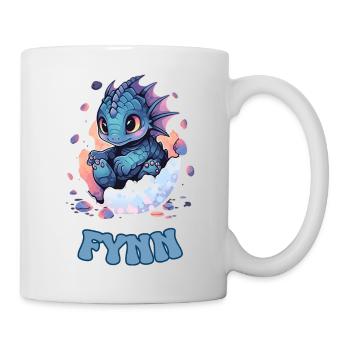 Fynn - Dragon - Nom - Mug blanc - blanc - Droite