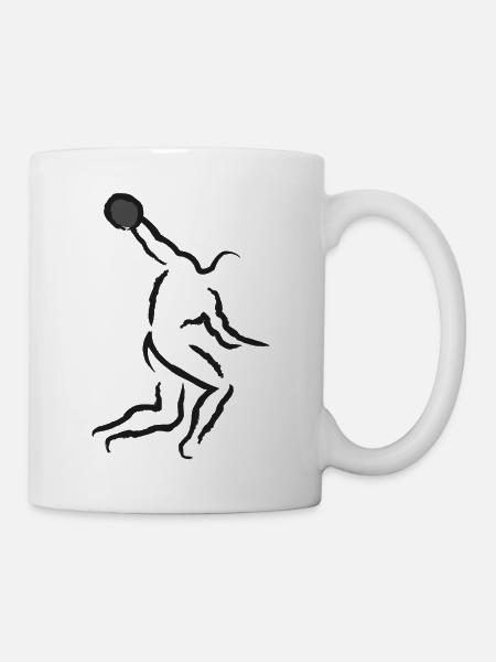 Lancement de disque - Mug blanc - blanc
