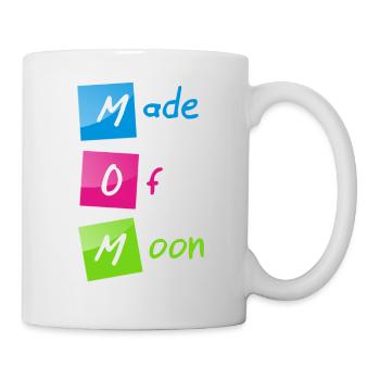 "MOM (Made of Moon)" happy Mother's Day - Mug - white - Right