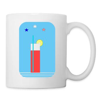 Red cocktail - Tasse - Weiß - Rechts