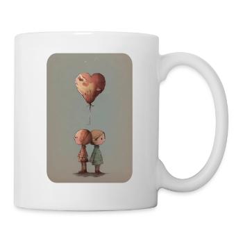 Paar verliebt sich - Tasse - Weiß - Rechts