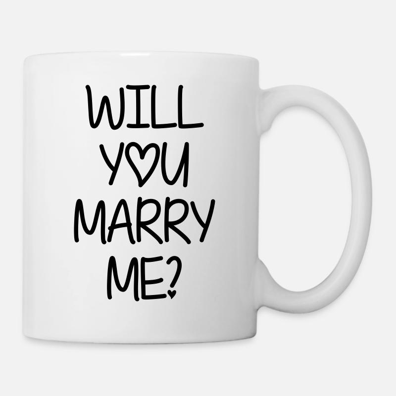 Will you marry me? - Tasse - Weiß
