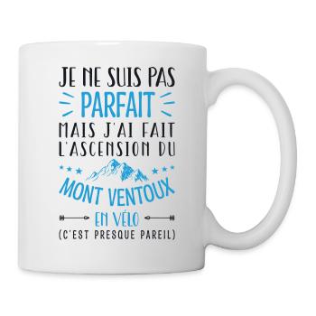 Parfait Mont Ventoux en Vélo Humour Vélo Cycliste - Mug blanc - blanc - Droite
