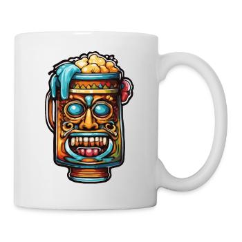 Maya / Haute Culture / Pérou / Calendrier Maya / Motif - Mug blanc - blanc - Droite