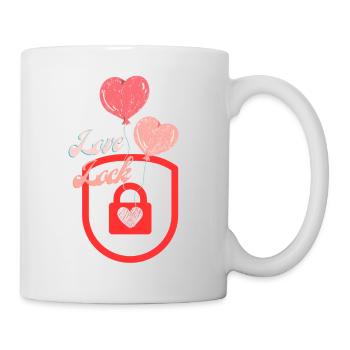 LockHeart - Tasse - Weiß - Rechts