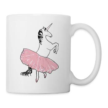 Lippizzaner Einhorn Ballett Tutu Vienna Reitschule - Tasse - Weiß - Rechts