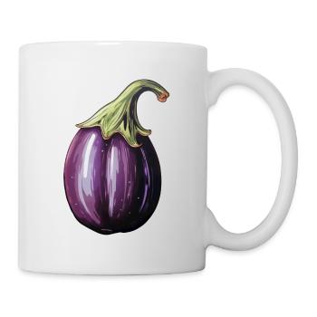 Aubergine bulbous - Mug - white - Right