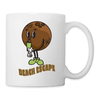 Coconut Lover Juice Beach Tropical Summer - Mug - white - Right