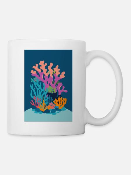 Korallen - Tasse - Weiß