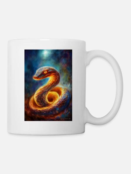 Magic snake - illustration - Mug - white