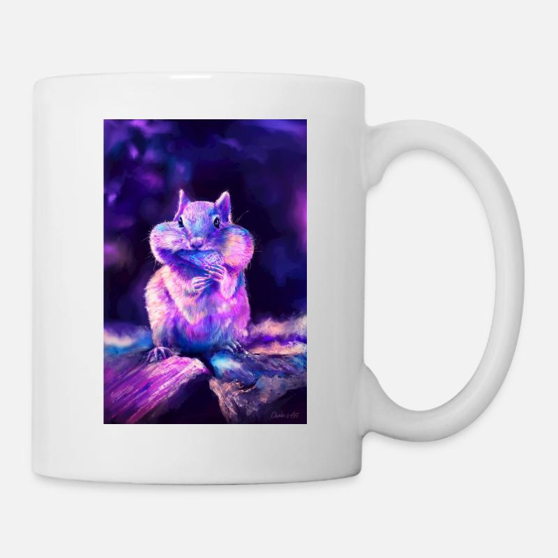 Magisches Eichhörnchen - Illustration - Tasse - Weiß