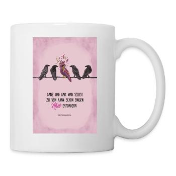 Slogan de motivation Soyez courageux, soyez vous-même - Mug blanc - blanc - Droite