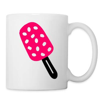 Strawberry ice cream stick - Mug - white - Right