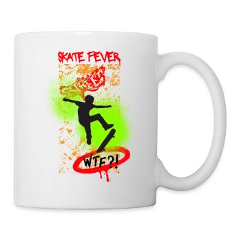 Skate Fever. Skateboard and skater design - Mug - white - Right