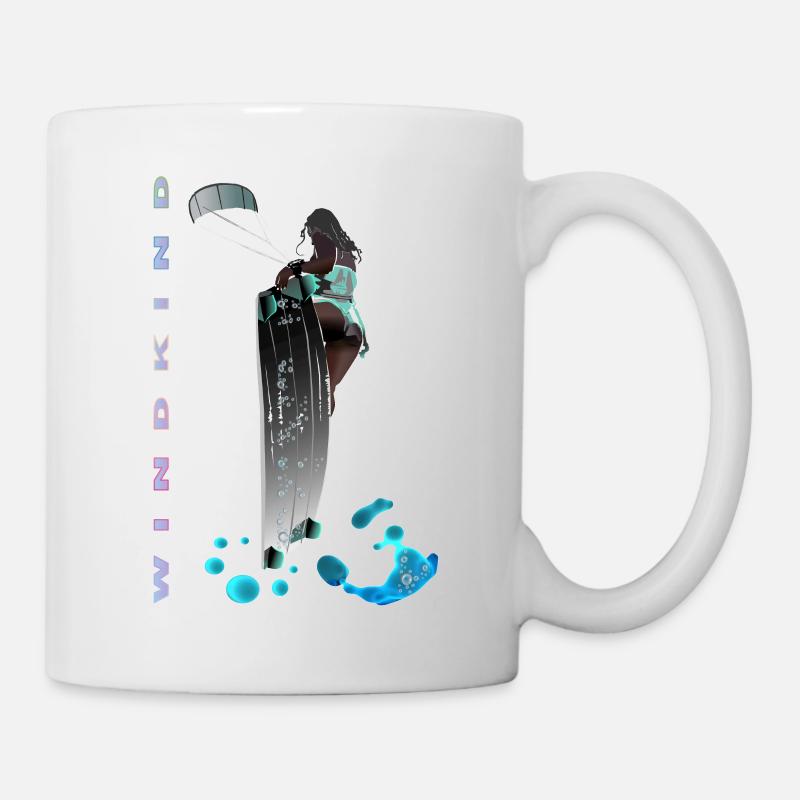 Kitesurfen - Tasse - Weiß