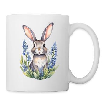 Texas Bluebonnet Bunny Rabbit - Mug - white - Right