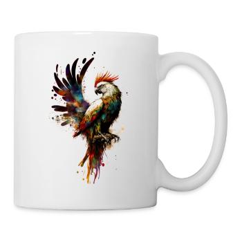 Papagei - Tasse - Weiß - Rechts