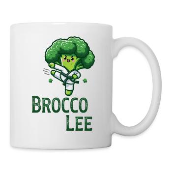 Brokkoli Kampfkunstmeister Brocco Lee - Tasse - Weiß - Rechts