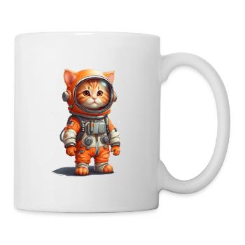 Cute Astronaut orange baby cat design - Tasse - Weiß - Rechts