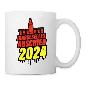 Junggesellen Abschied 2024 - Tasse - Weiß - Rechts