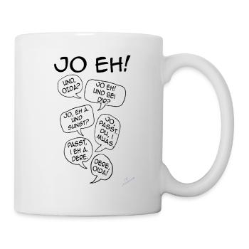 Mimikama "Ja eh" + "Oida" - Tasse - Weiß - Rechts