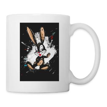 Der bescheidene Osterhase - Tasse - Weiß - Rechts