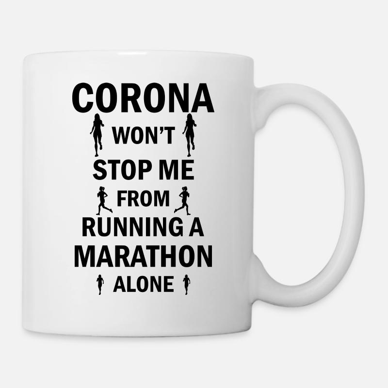 Marathon Running Jogging - Tasse - Weiß