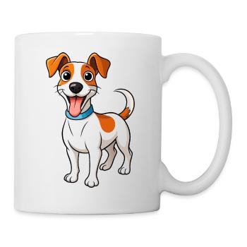 Energischer Jack Russell Terrier - Tasse - Weiß - Rechts
