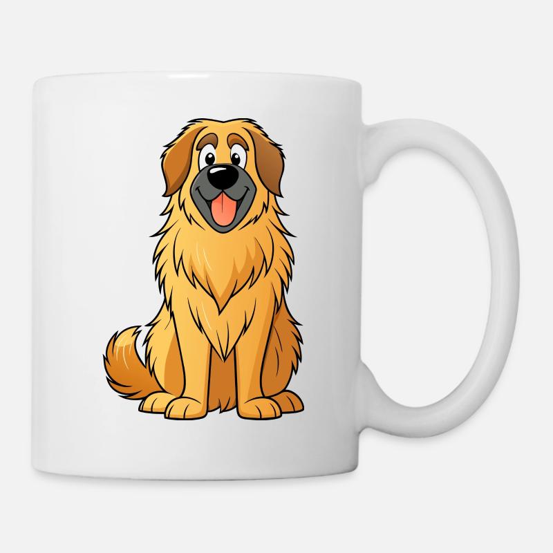 Gentle Leonberg : Impression d’Art numérique - Mug blanc - blanc