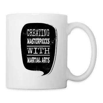 Awesome Art Creation Karate Stances Humor - Mug - white - Right