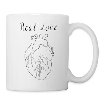 Real Love - Tasse - Weiß - Rechts