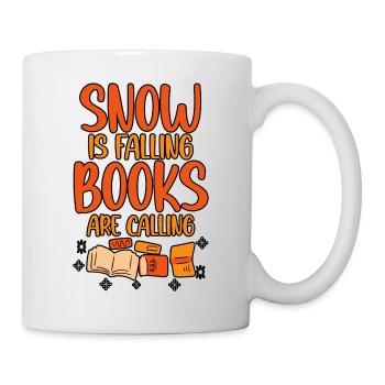 Snow Is Falling Books Are Calling 2 - Mug - white - Right