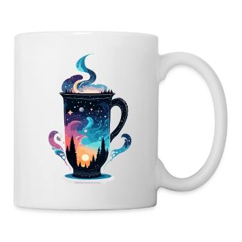Silhouette / Forest / Portrait / Trees / Mug - Mug - white - Right