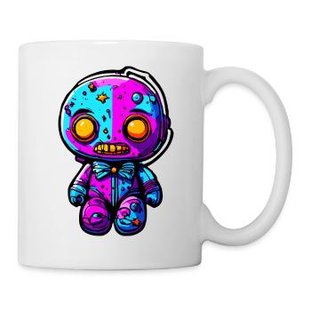 Poupée d’horreur / Halloween / Effrayant / Sombre - Mug blanc - blanc - Droite