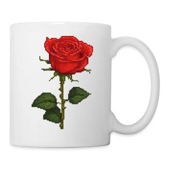 Pixelated Rose - Mug - white - Right