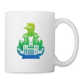 Beatmaker Holding Sampler (Green) - Mug - white - Right