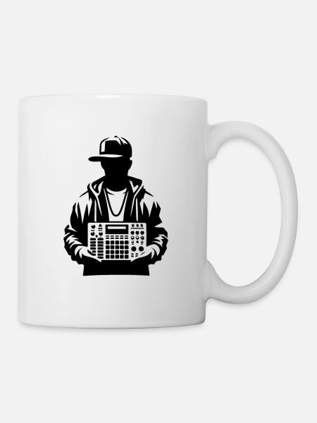 Beatmaker Holding Sampler - Mug blanc - blanc