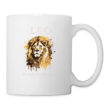 Zodiac Horoscope Astrology Constellations Leo - Tasse - Weiß - Rechts