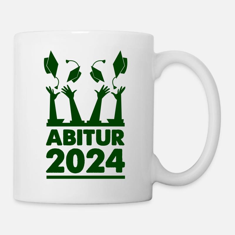 abitur 2024 - Tasse - Weiß