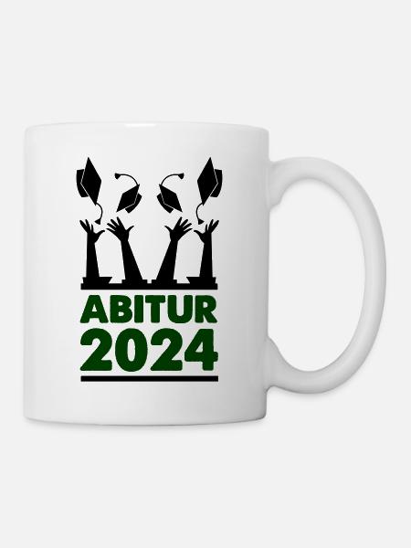 abitur 2024 - Tasse - Weiß
