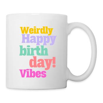 Joyeux anniversaire drôle rétro célébration citation Meme - Mug blanc - blanc - Droite