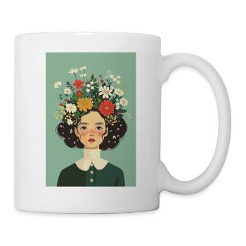 Mauvais jour de cheveux ? C’est une question d’opinion ! | Généré par l’IA - Mug blanc - blanc - Droite