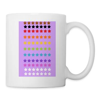 Pride Rainbow Stars - Tasse - Weiß - Rechts