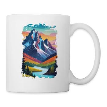 Berg Natur Wandern Klettersee - Tasse - Weiß - Rechts