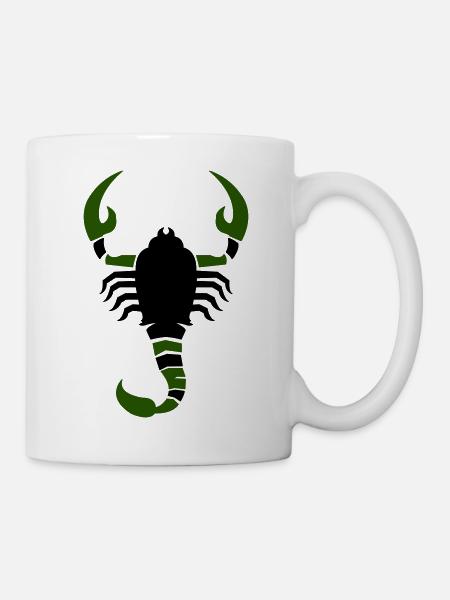 skorpion - Tasse - Weiß