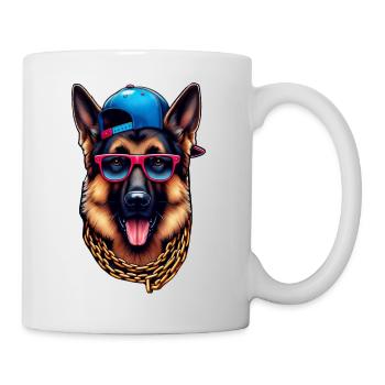 German Shepherd The Rapper - Mug - white - Right