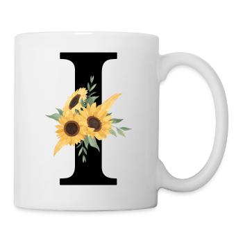 Buchstabe i blumiges Tourmesol - Tasse - Weiß - Rechts