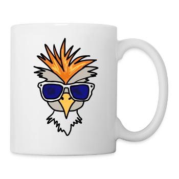 Adler - Tasse - Weiß - Rechts